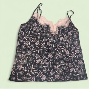 VS Floral Lace Trim Camisole